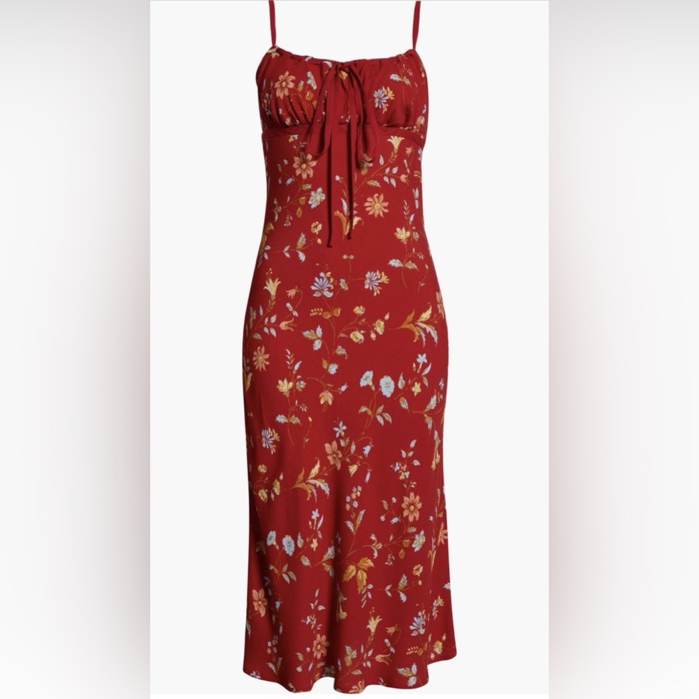 Reformation Camira Crep Midi dress